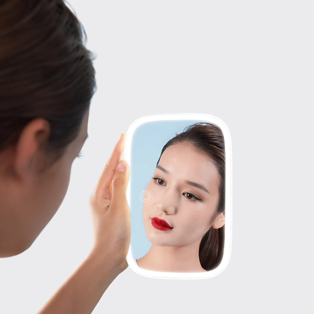 KiiP Car Sun Visor Vanity Mirror Smart Touch Control Cermin Makeup Led Layar Sentuh 3Light Modes