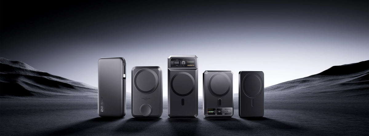 KiiP Cybercell Series power bank lineup on a dark landscape
