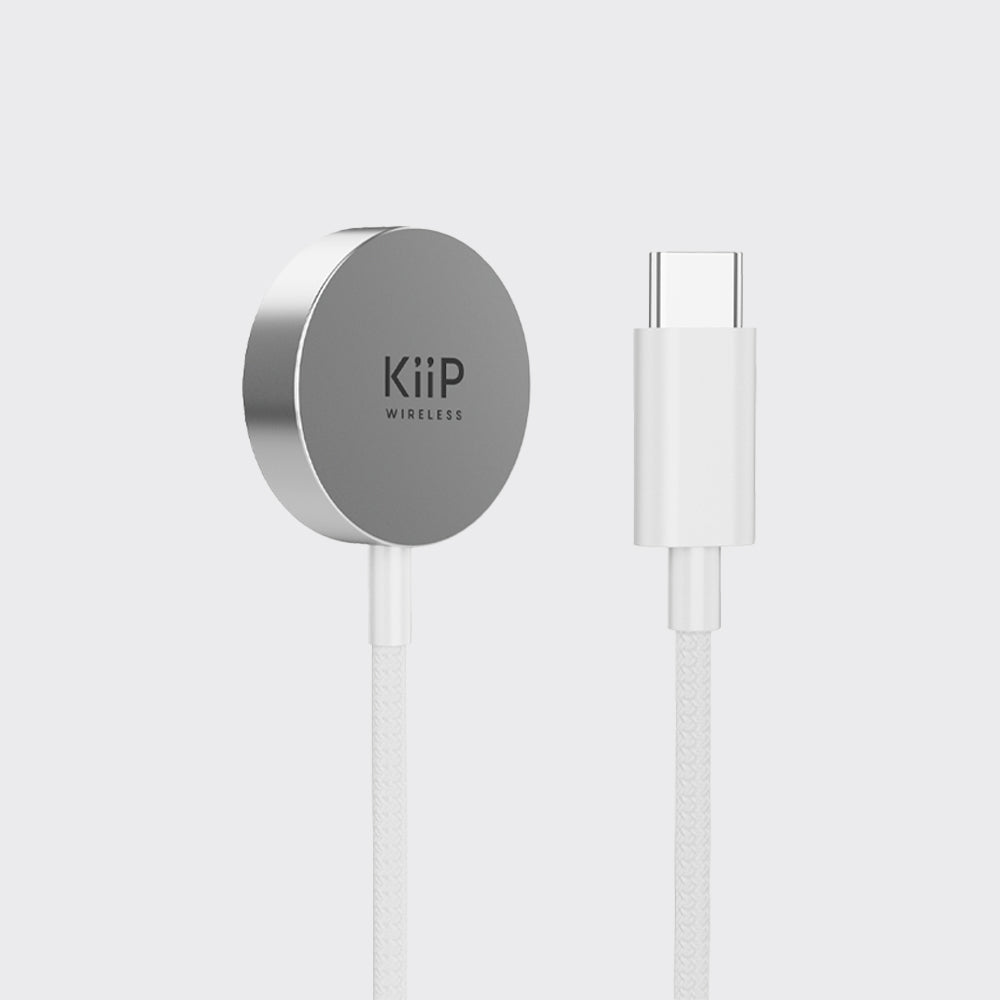 KiiP Wireless WH10 Iwatch Charger Magnetic Suction braided cable Type-C