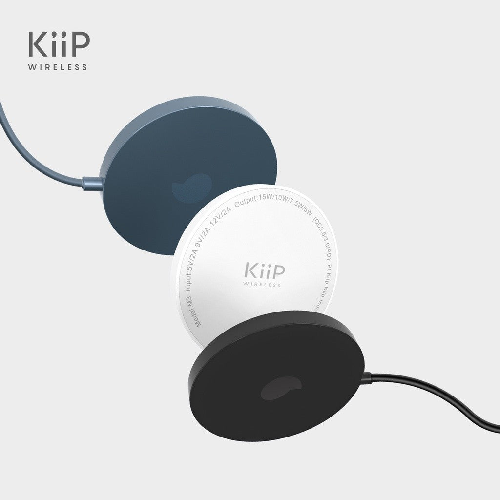 KiiP Wireless M3 Wireless Charger Pad Magnetic Fast Charging 15W Universal
