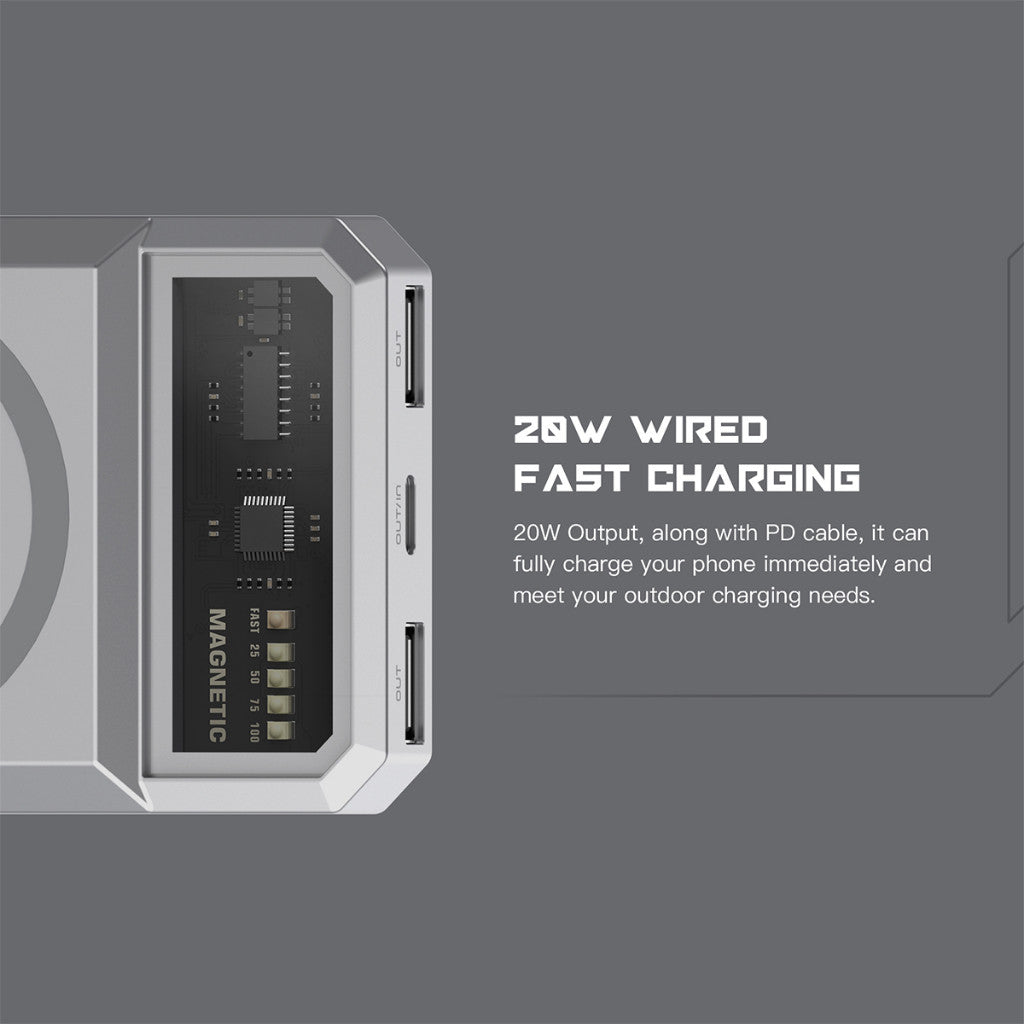 KiiP Wireless EW55 Power Bank Magnetic Magsafe 20W Fast Charging Type C PD 20000mAh