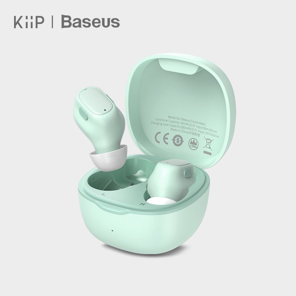 KIIP X Baseus Bowie WM01 True Wireless Bluetooth Earphone Mini Earbuds TWS