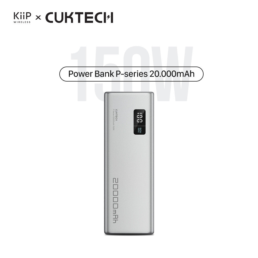 KiiP x Cuktech PB200P Power Bank 20000mAh 150W USB Type-C Fast Charging