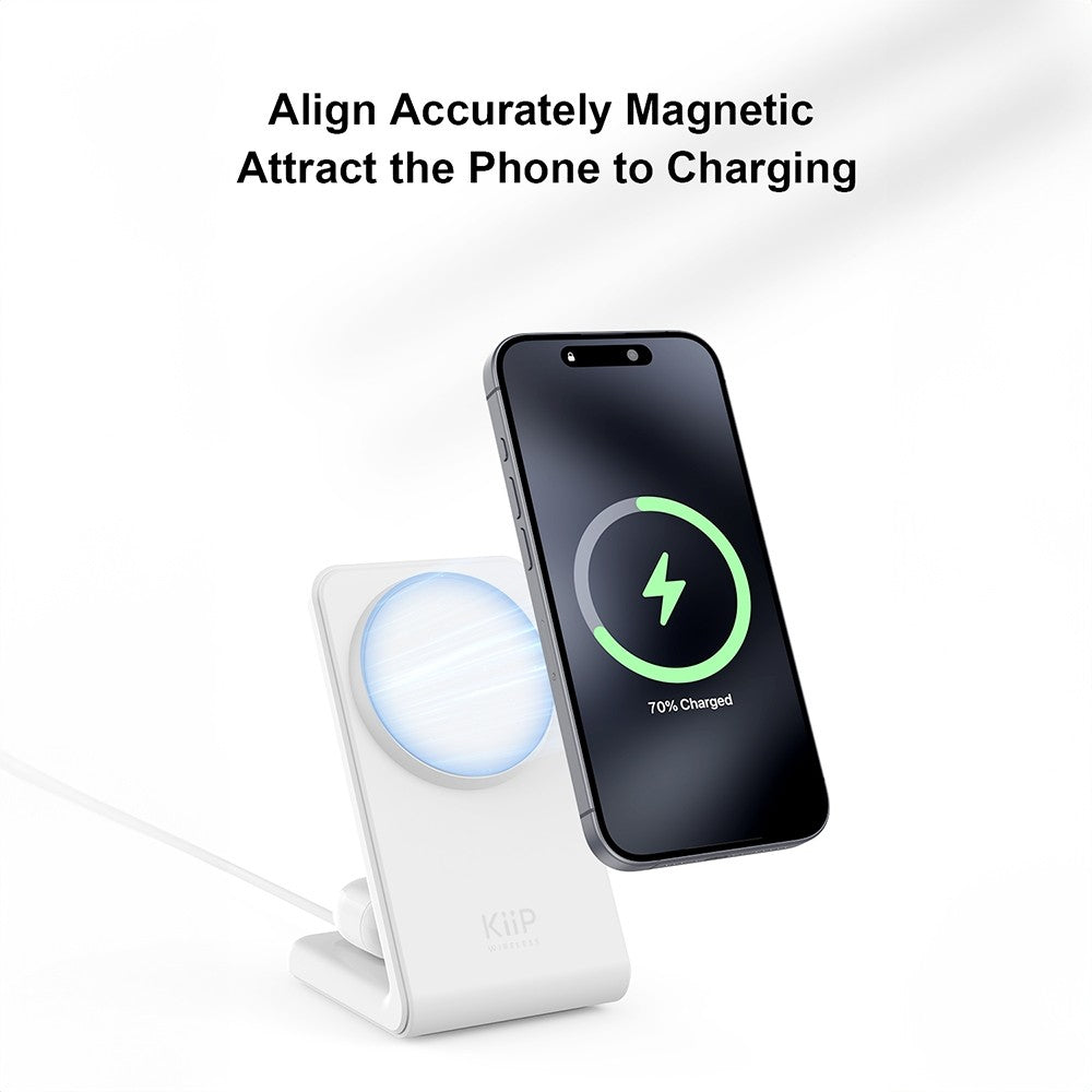 KiiP Wireless SPM2 Pro 2in1 Magnetic Wireless Charger Stand TWS Airpods Charging Magsafe Holder