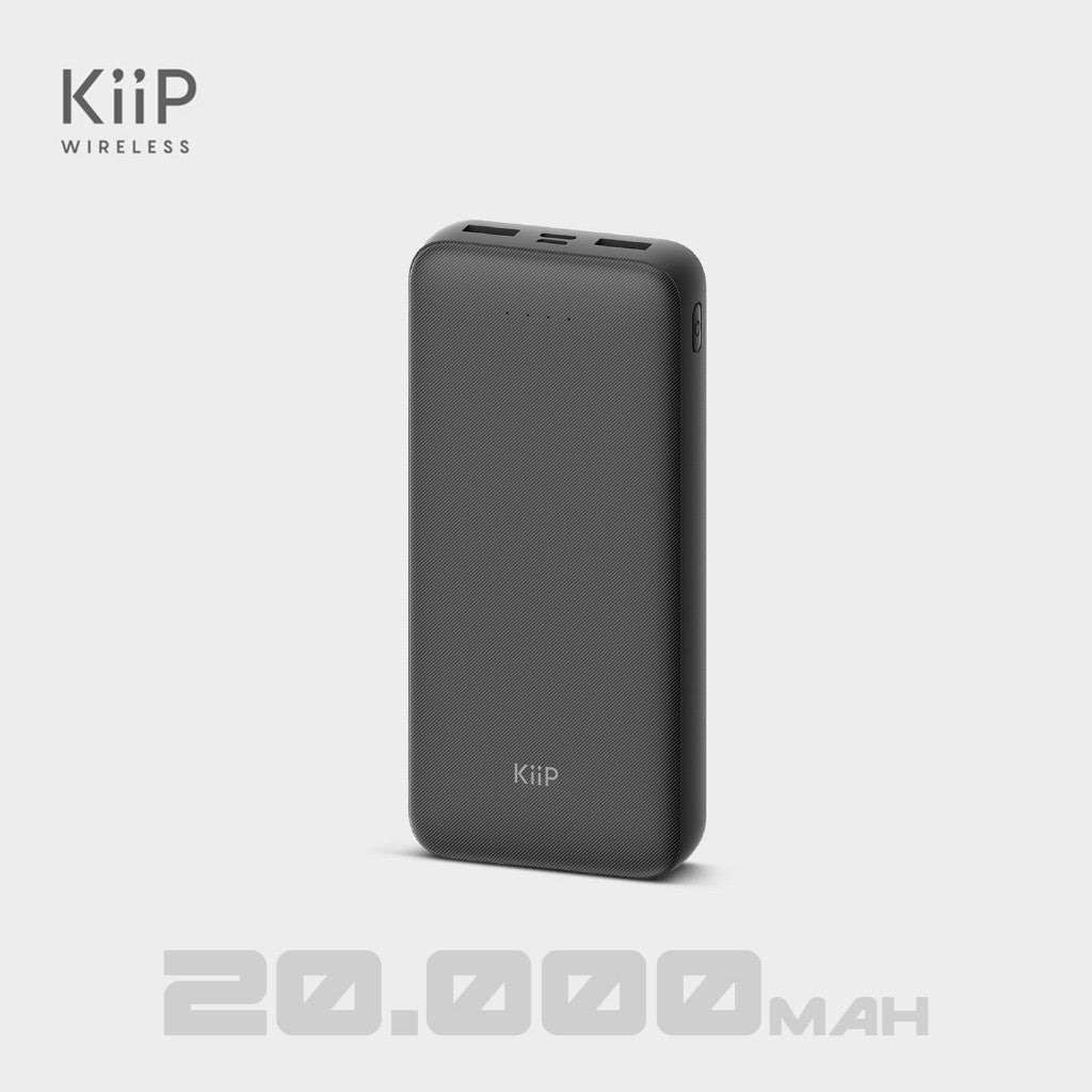 KiiP E33 Power Bank Slim 10000mAh Dual Input Type-C Micro USB Port