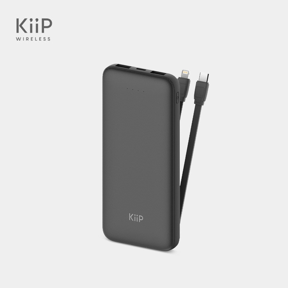 [Promo SPL] KiiP E33C Power Bank Slim 10000mAh Dual Input Type-C Micro USB Port