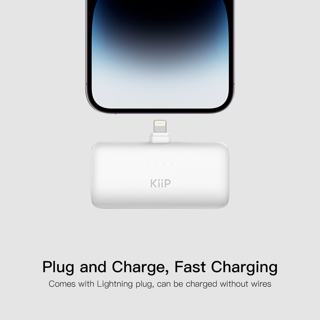 KiiP E61 Mini Power Bank Fast Charging PD 20W Type-C Lightning 5000mAh