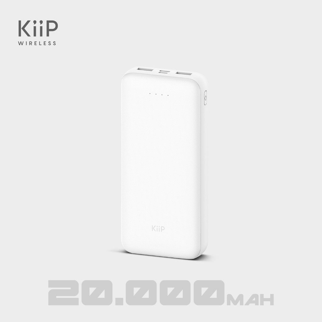 KiiP E33 Power Bank Slim 10000mAh Dual Input Type-C Micro USB Port