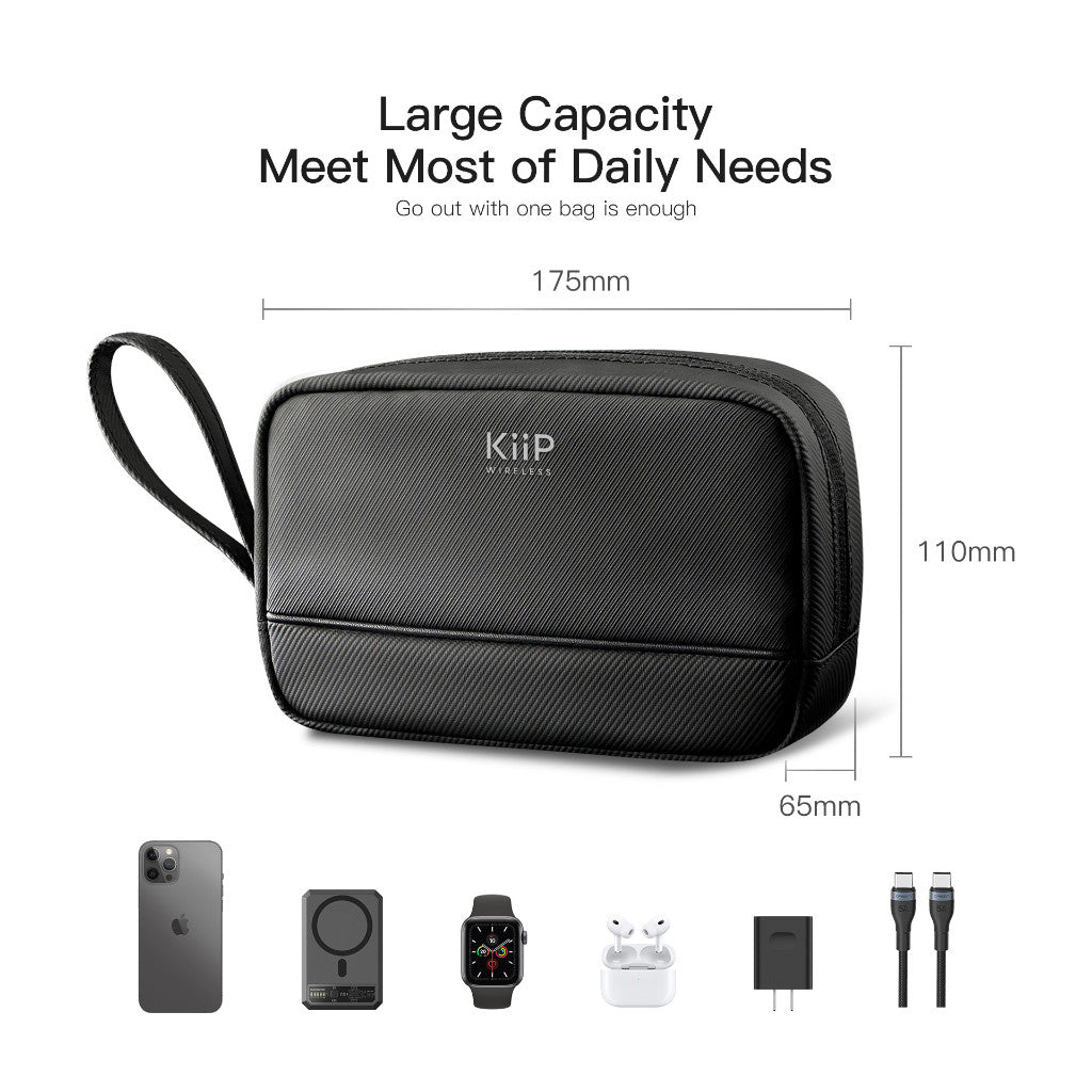 KiiP B4 Tas Gadget Organizer Travel Pouch Dompet Serbaguna Storage Bag Aksesoris
