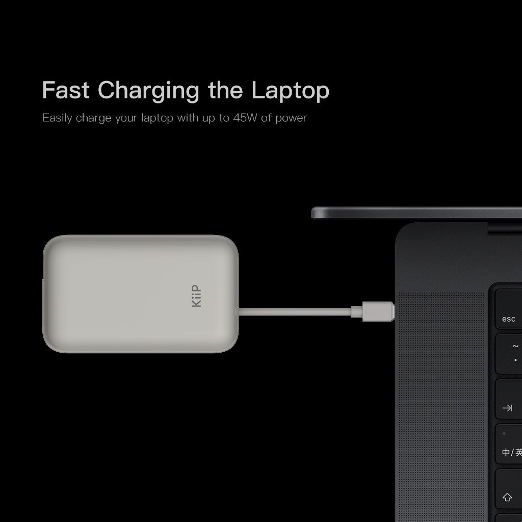 KiiP E68 Power Bank Fast Charging 45W Quick Charge Type C PD 10500mAh