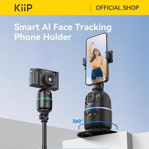 KiiP P03 AI Selfie Smart Auto Face Tracking Phone Holder 360 Degree Rotation