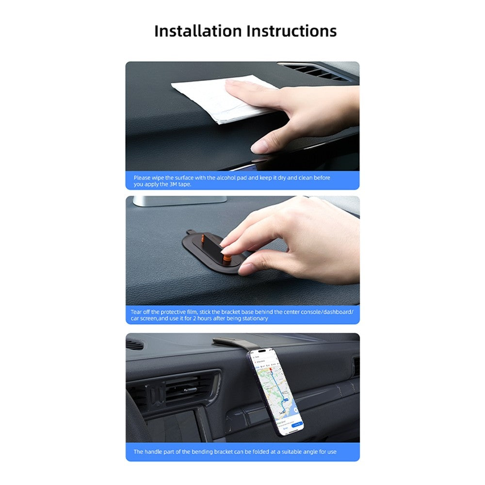 KiiP MCH06 Magnetic Car Mount Phone Holder Dashboard Mobil Magnet Foldable