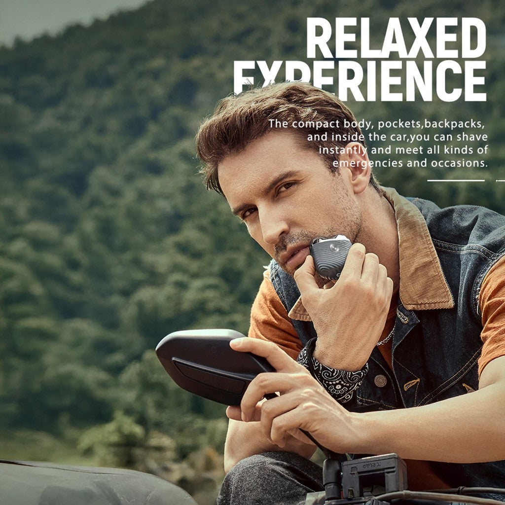 KiiP Mini Shaver Portable Alat Cukur Jenggot Waterproof Alat Pencukur Kumis Elektrik IPX7
