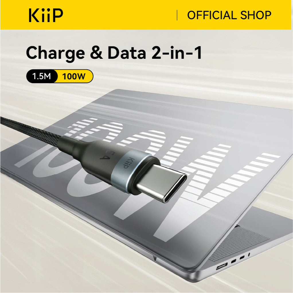 KiiP Cable S6 Fast Charging Kabel Data Type-C to Type-C 240W PD QC 3.0