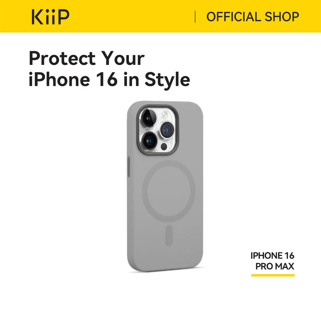 KiiP Wireless Casing Iphone 16 Series Casing Magnetic Apple Magsafe Silicone Case Handphone