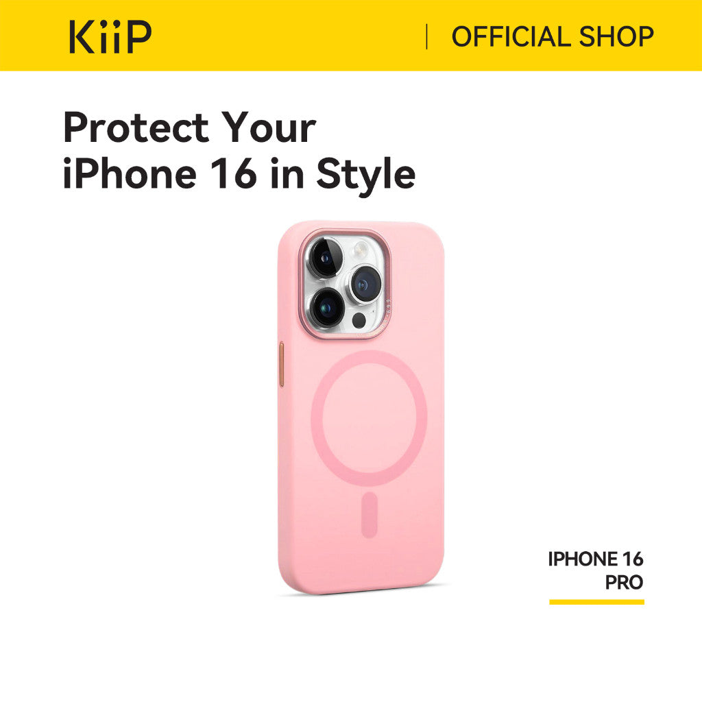 KiiP Wireless Case Iphone 16 Series Casing Magnetic Wireless Magsafe Silikon Handphone Premium
