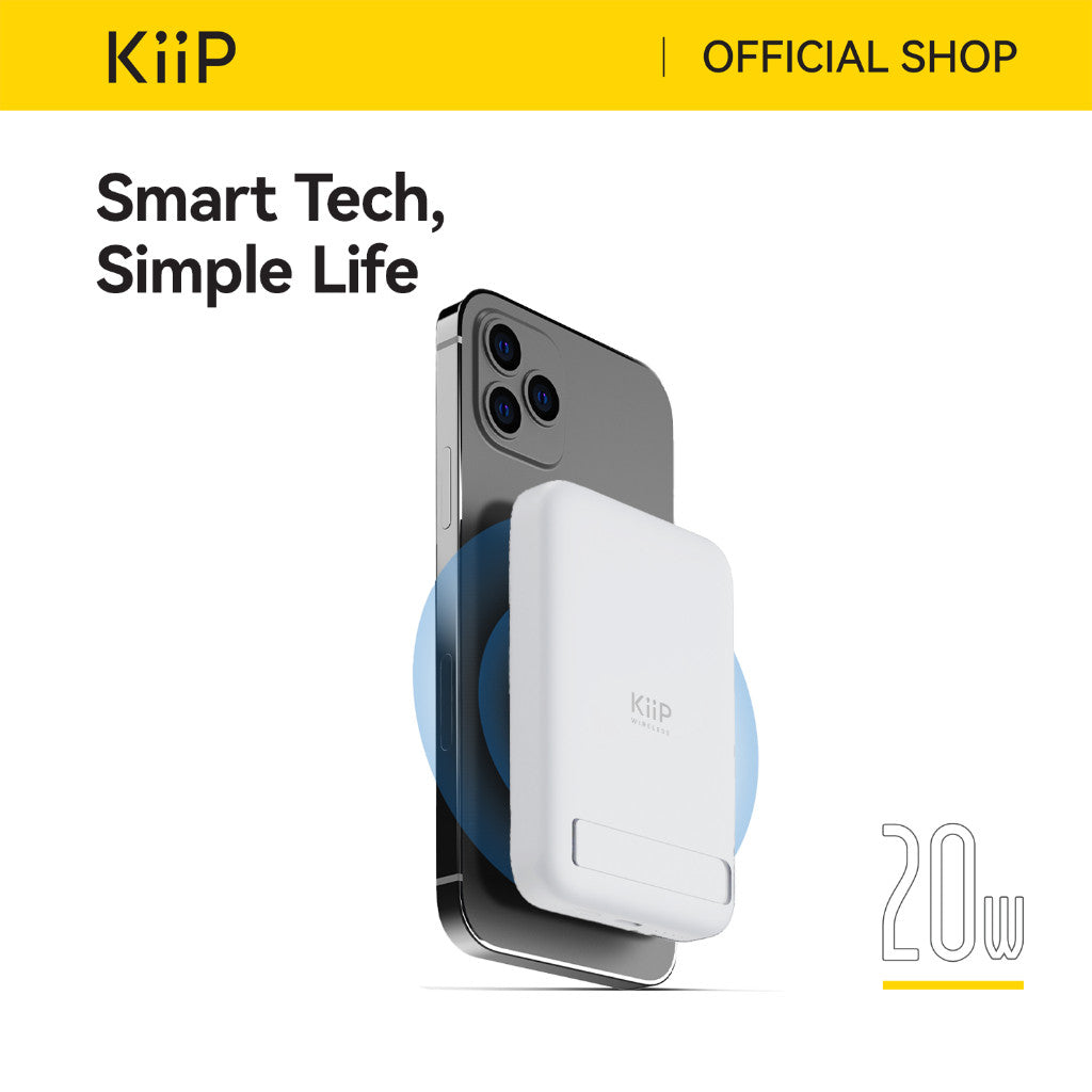 KiiP Wireless EW52 Power  Bank Magnetic  Magsafe 20W Fast Charging Type  C PD 10000 mAh