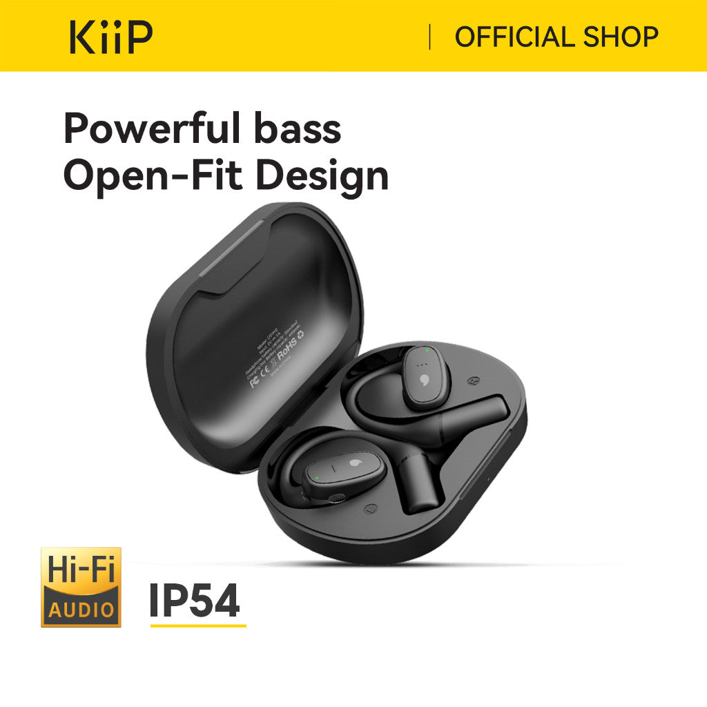 KiiP Wireless DTH10 OWS  Bluetooth Headset TWS Earphone Earhook Super Bass