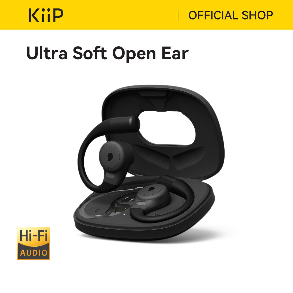 KiiP Wireless DTH11 OWS Sport TWS Earhook Earphone Open Ear Headset Bluetooth HD Voice Call