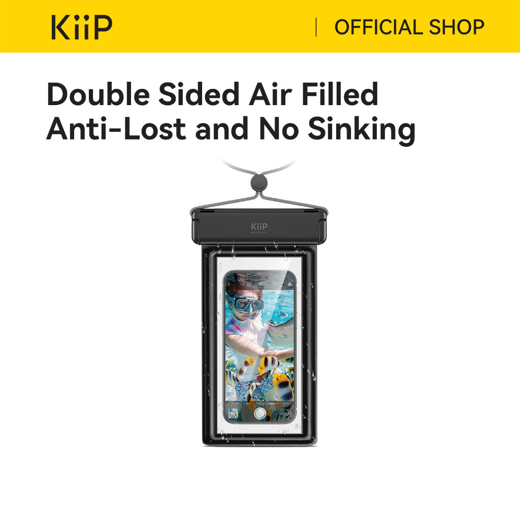 KiiP WB02 Waterproof Case Airbag Casing Kantong Pelindung HP Anti Air IPX8
