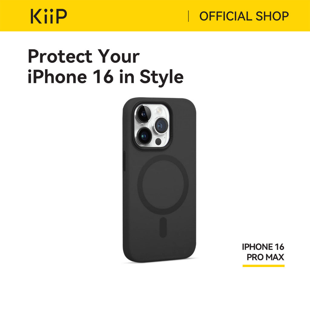 KiiP Wireless Casing Iphone 16 Series Casing Magnetic Apple Magsafe Silicone Case Handphone