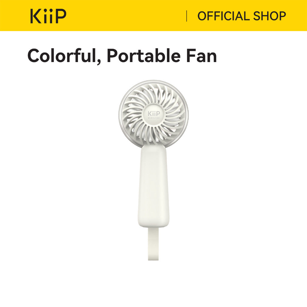 KiiP Fan02 Kipas Angin Mini Portable Rechargeable Fan-3Speed Kipas Genggam 1200mah