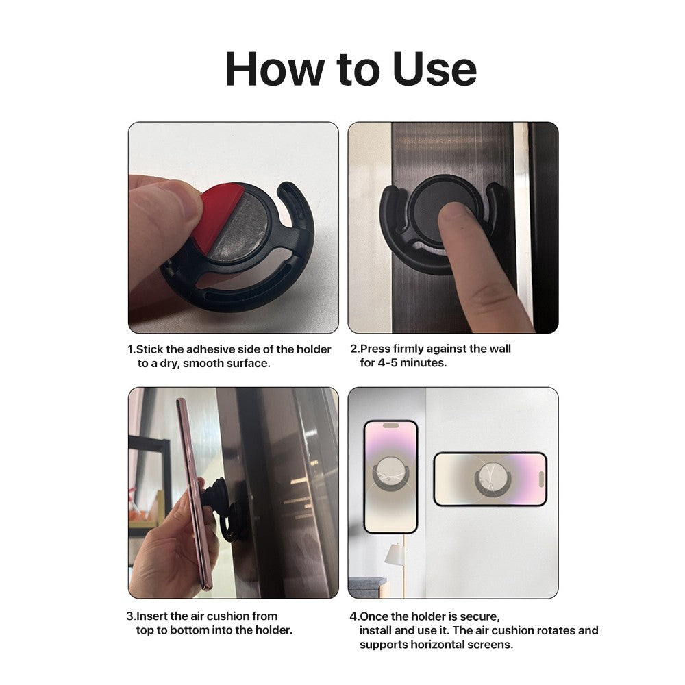KiiP Sticky Back Aksesoris Holder Socket Griptok Phone Holder