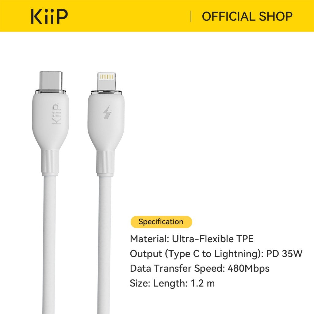 KiiP Cable Fast Charging Kabel Type-C IP/C To C Up To 240W PD 35W