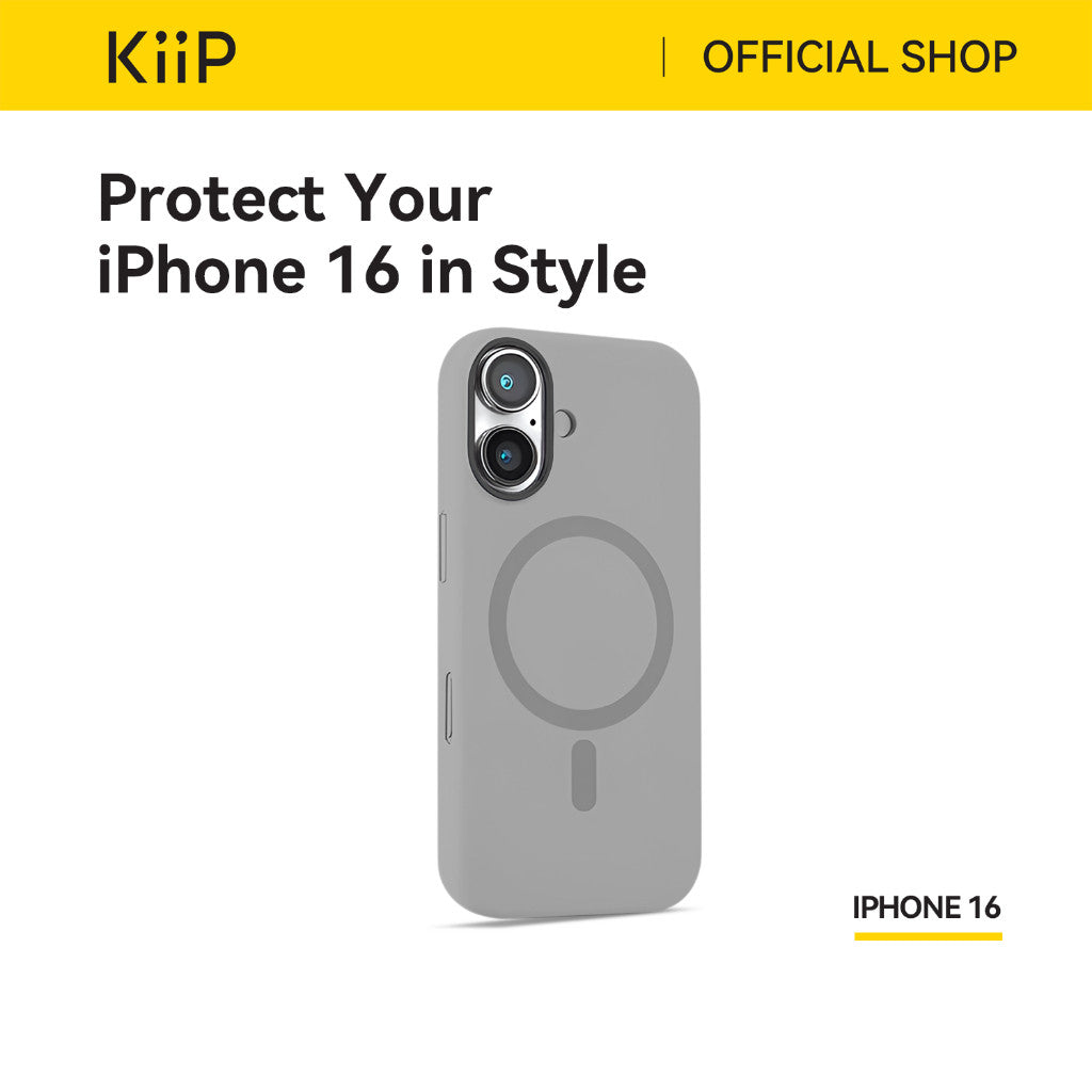KiiP Wireless Casing Iphone 16 Series Casing Magnetic Apple Magsafe Silicone Case Handphone