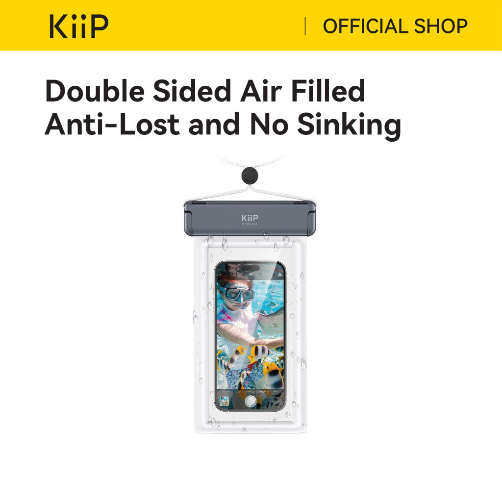 KiiP WB02 Waterproof Case Airbag Casing Kantong Pelindung HP Anti Air IPX8