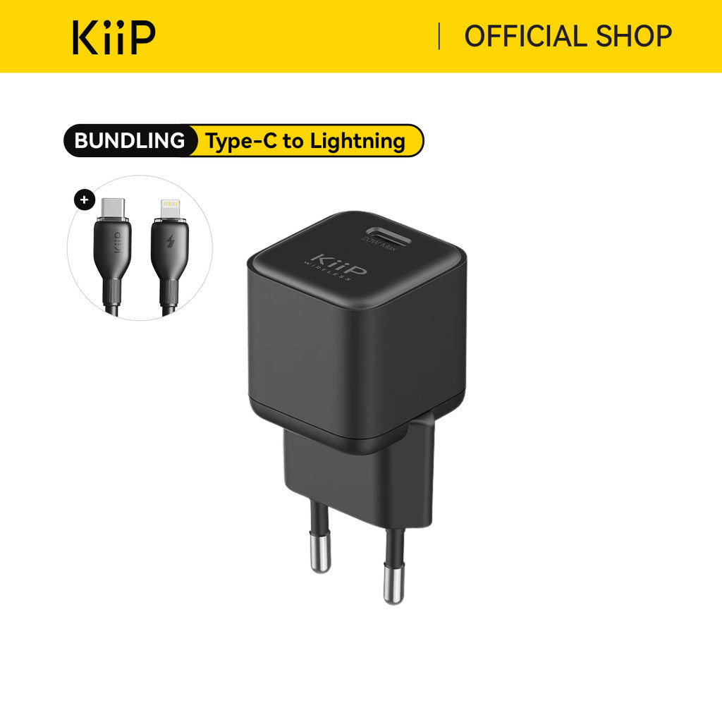 KiiP C16 Adaptor Kepala Charger 20W Travel Fast Charger