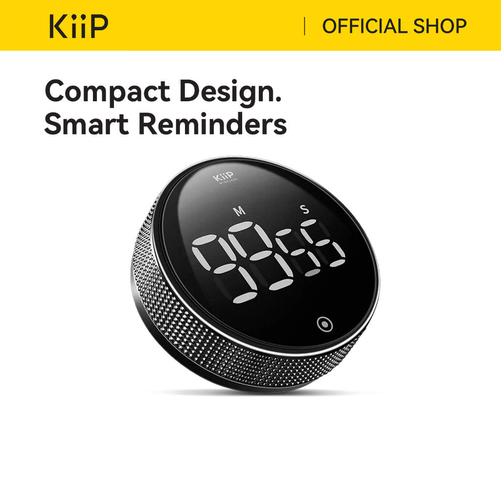 KiiP Digital Timer LED Magnetic Stopwatch Alarm Kitchen Pengatur Waktu Memasak