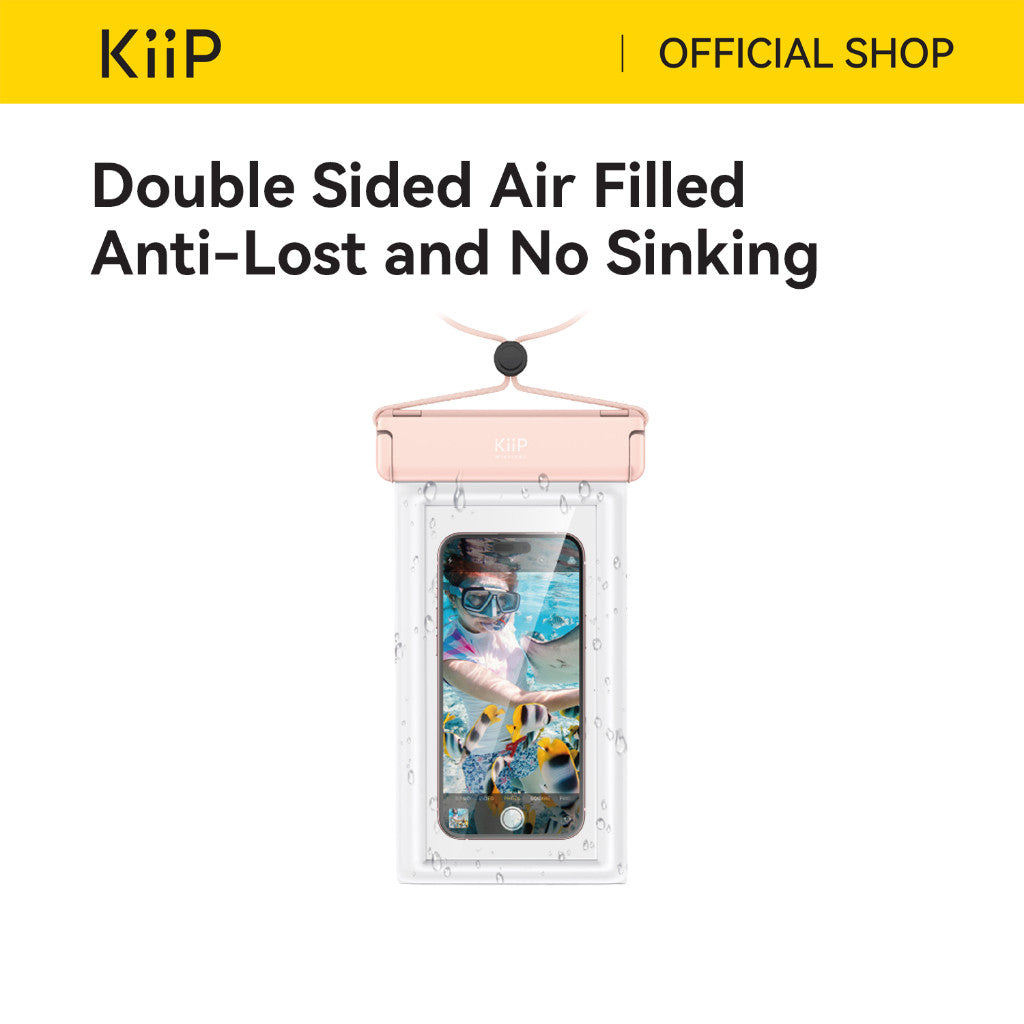 KiiP WB02 Waterproof Case Airbag Casing Kantong Pelindung HP Anti Air IPX8