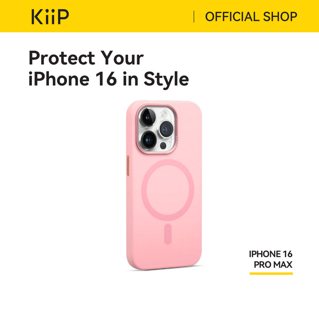 KiiP Wireless Case Iphone 16 Series Casing Magnetic Wireless Magsafe Silikon Handphone Premium