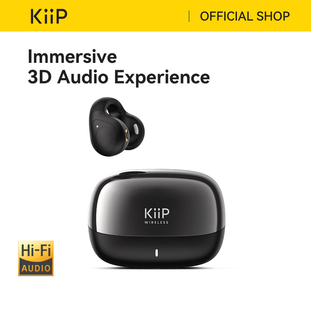 KiiP Wireless DTH6 TWS Ear Clip Bluetooth Earphone Hi-Fi 360-Degree Surround Audio