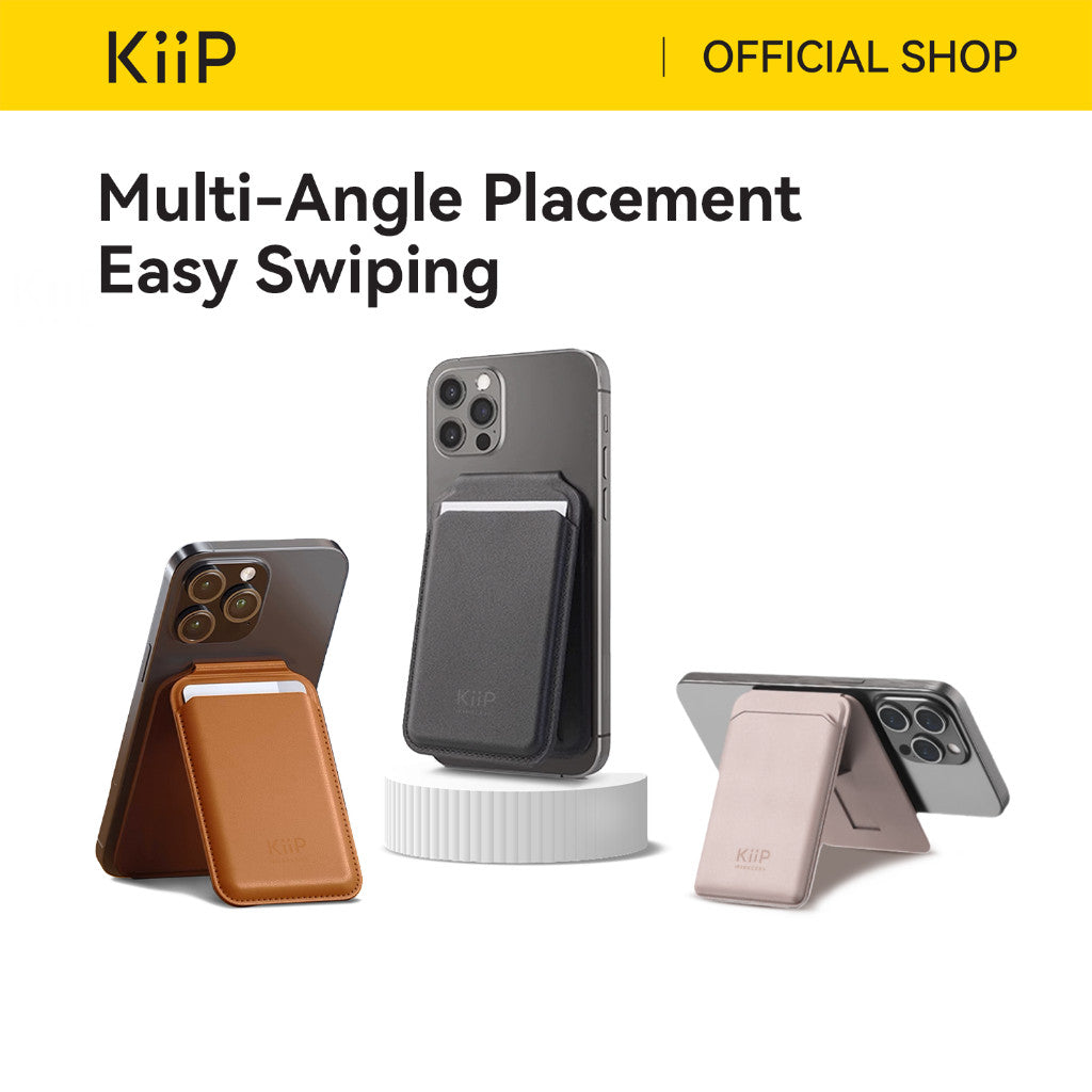 KiiP M2 Magnetic  Phone Card Holder Magsafe Wallet  Slim Dompet Kartu  Stand HP