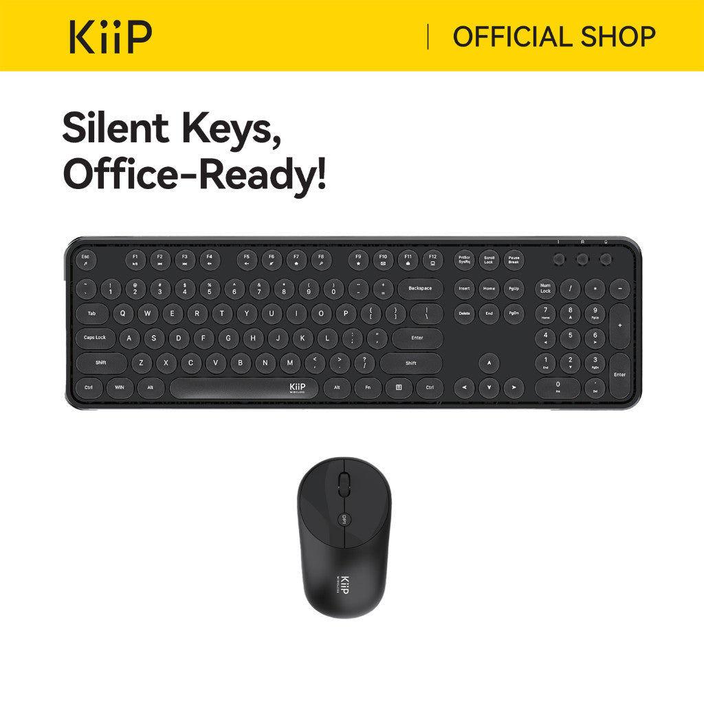 KiiP Wireless DOTS Keyboard Mouse Set Wireless 2.4G