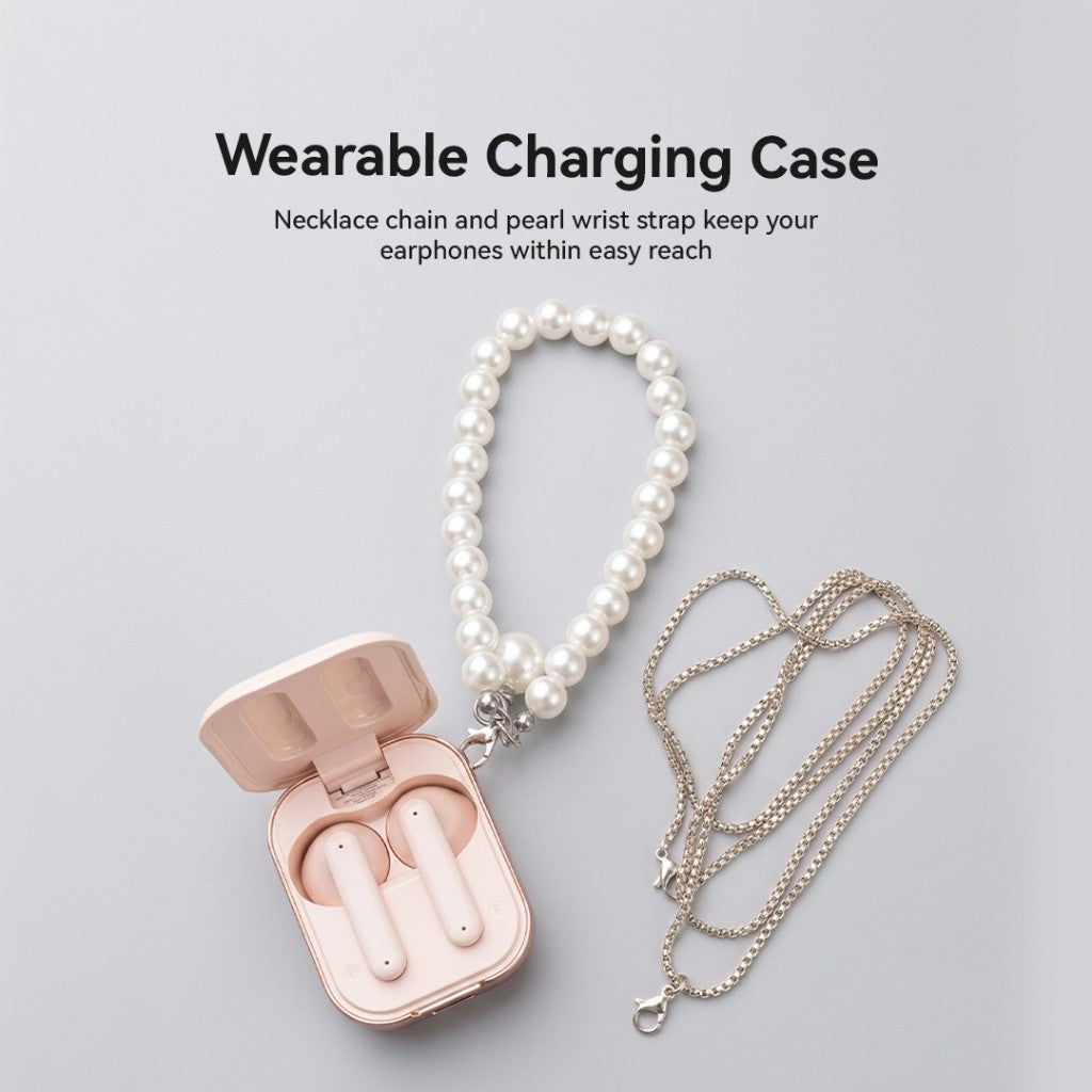 KiiP Airlite TWS Earphone Bluetooth 6.0 True Wireless Earbuds With Necklace Chain Noise Reduction