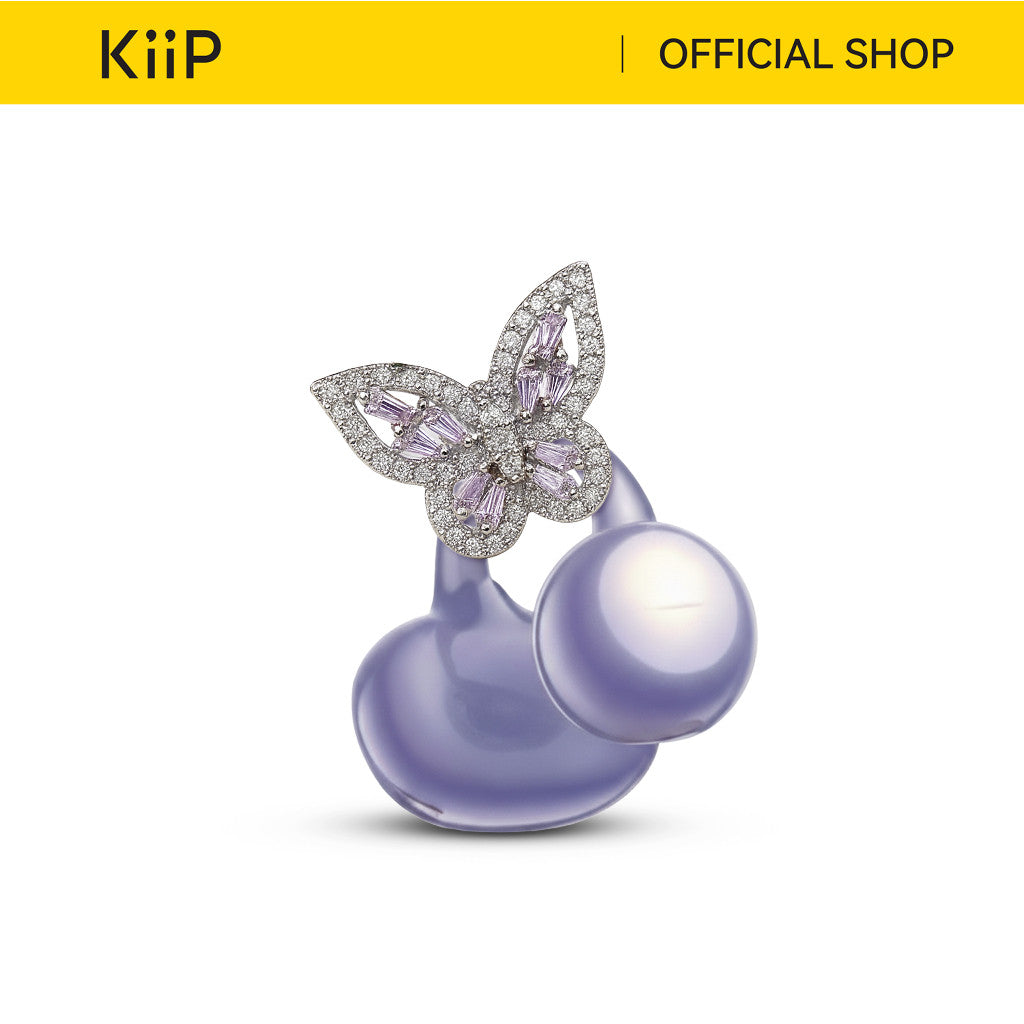 KiiP Freeclip Earbuds Jewelry Aksesoris Earphone Clip DIY Butterfly Shape Earrings Cute Bow