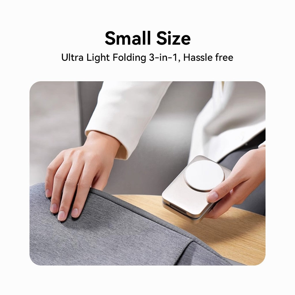 KiiP PWC02 3in1 Magnetic Wireless Charging 25W Foldable Portable Wireless Charger Magsafe Qi2.2 Travel Charger