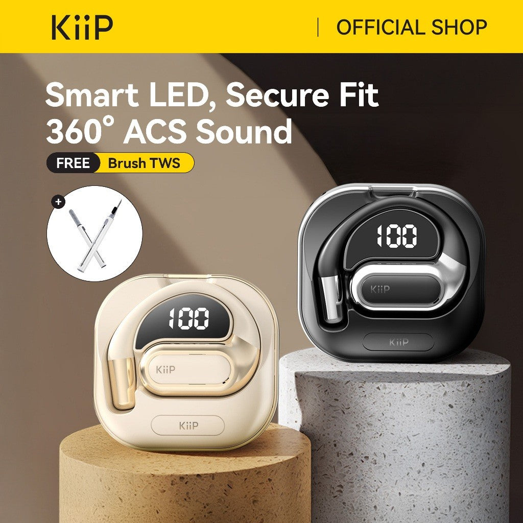KiiP DTH21 TWS Sport Earphone OWS Headset Bluetooth Sport Gaming Low Latency HiFi Stereo