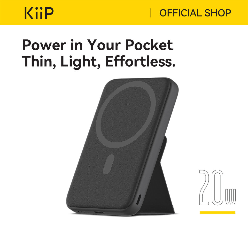 KiiP Wireless EW54 Power Bank Magnetic Magsafe 20W Fast Charging Type C PD 10000 mAh