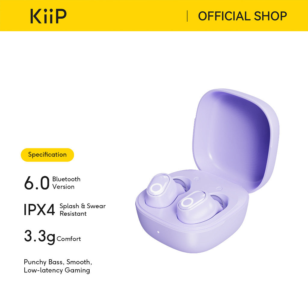 KiiP BD1S Bean Series Mini Earbuds True Wireless Earphones Bluetooth Punchy Bass
