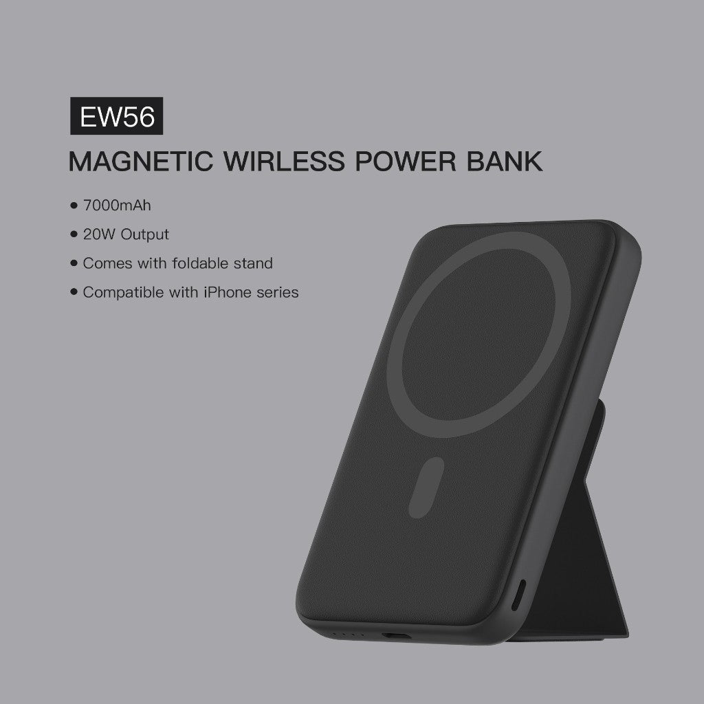 KiiP Wireless EW54 Power Bank Magnetic Magsafe 20W Fast Charging Type C PD 10000 mAh