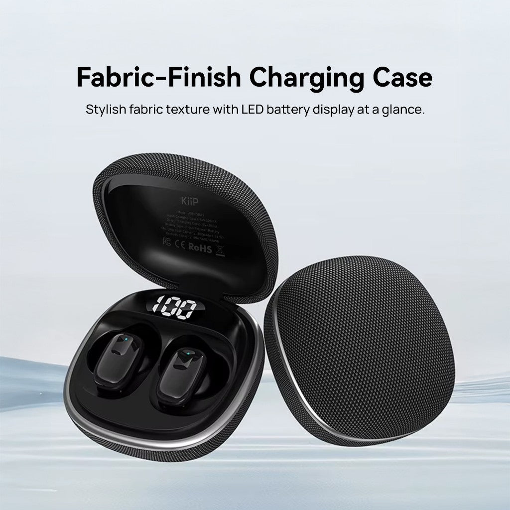 KiiP AirNora5 LED True Wireless Bluetooth Earphones Earbuds TWS AI Noise Reduction