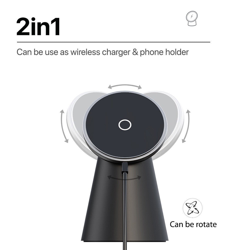 KiiP HY06 Dock 360 Wireless Charger Pad iP 12 Magnetic Universal 15W