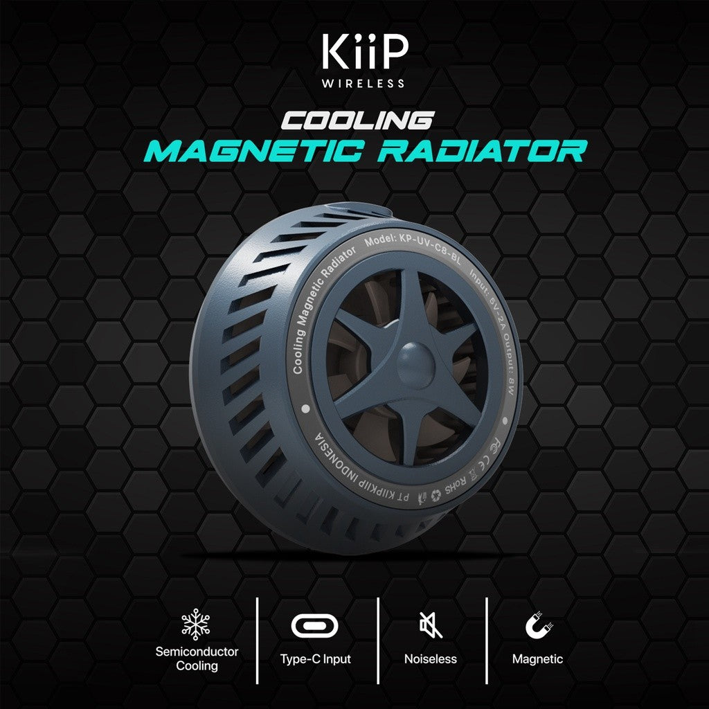 KiiP C8 Pendingin HP Magnet Cooling Pad Cooler HP Gaming Fan
