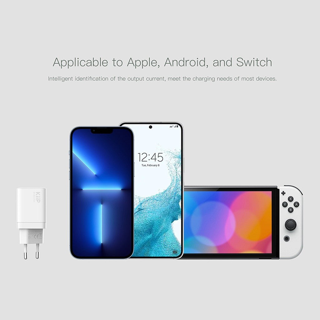 KiiP C10 Kepala Charger 30W Travel Fast Charger