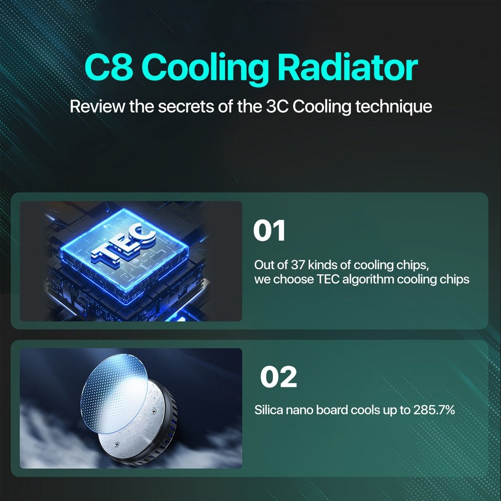 KiiP C8 Pendingin HP Magnet Cooling Pad Cooler HP Gaming Fan