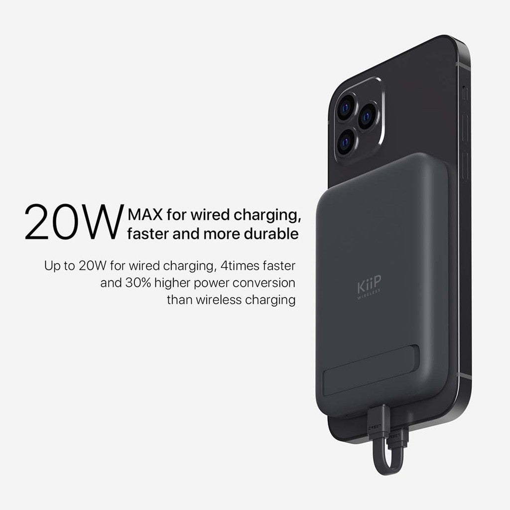 KiiP Wireless EW52 Power  Bank Magnetic  Magsafe 20W Fast Charging Type  C PD 10000 mAh